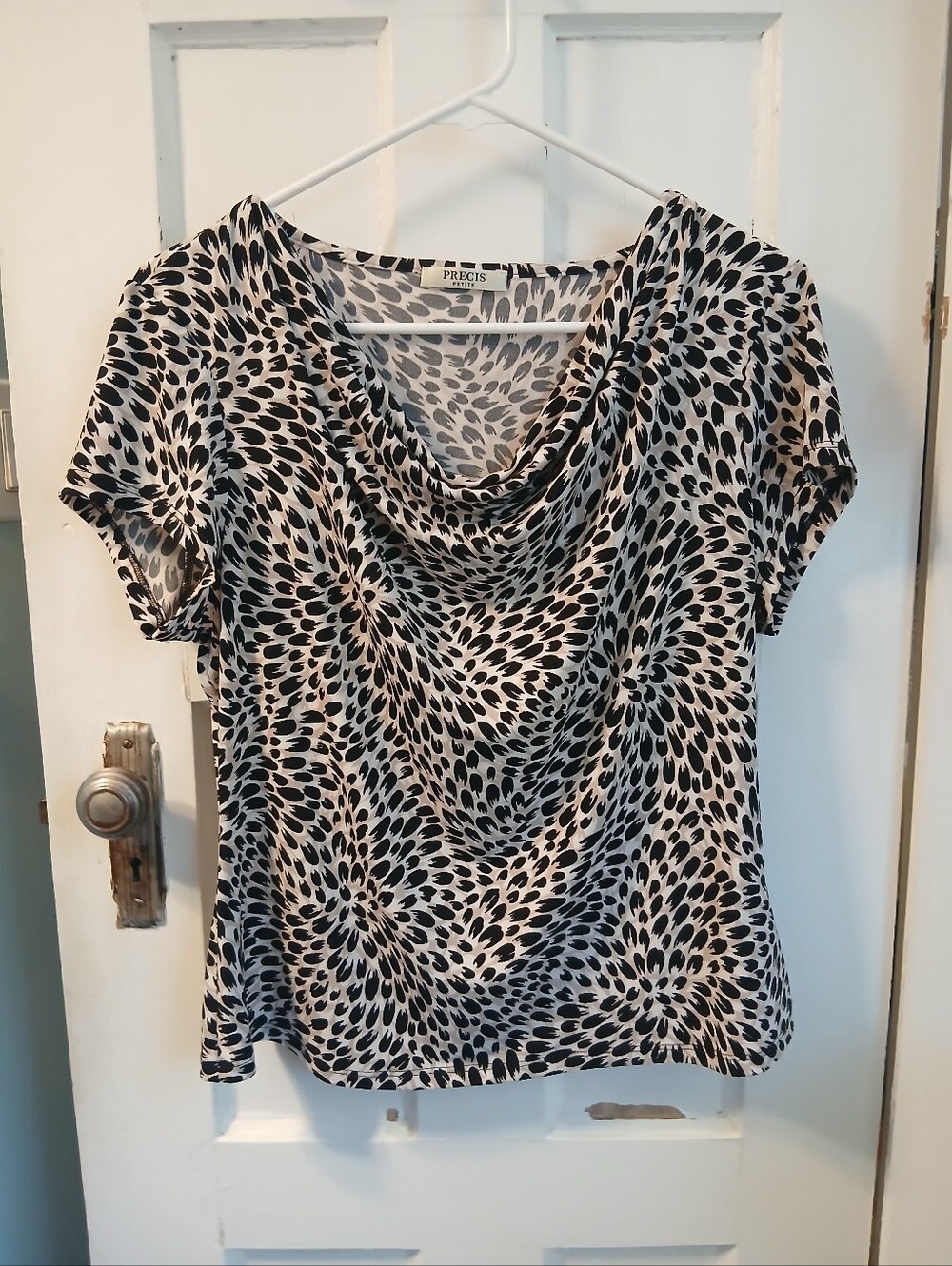 L Womens Patterned Shirt Clothing Ladies Tops